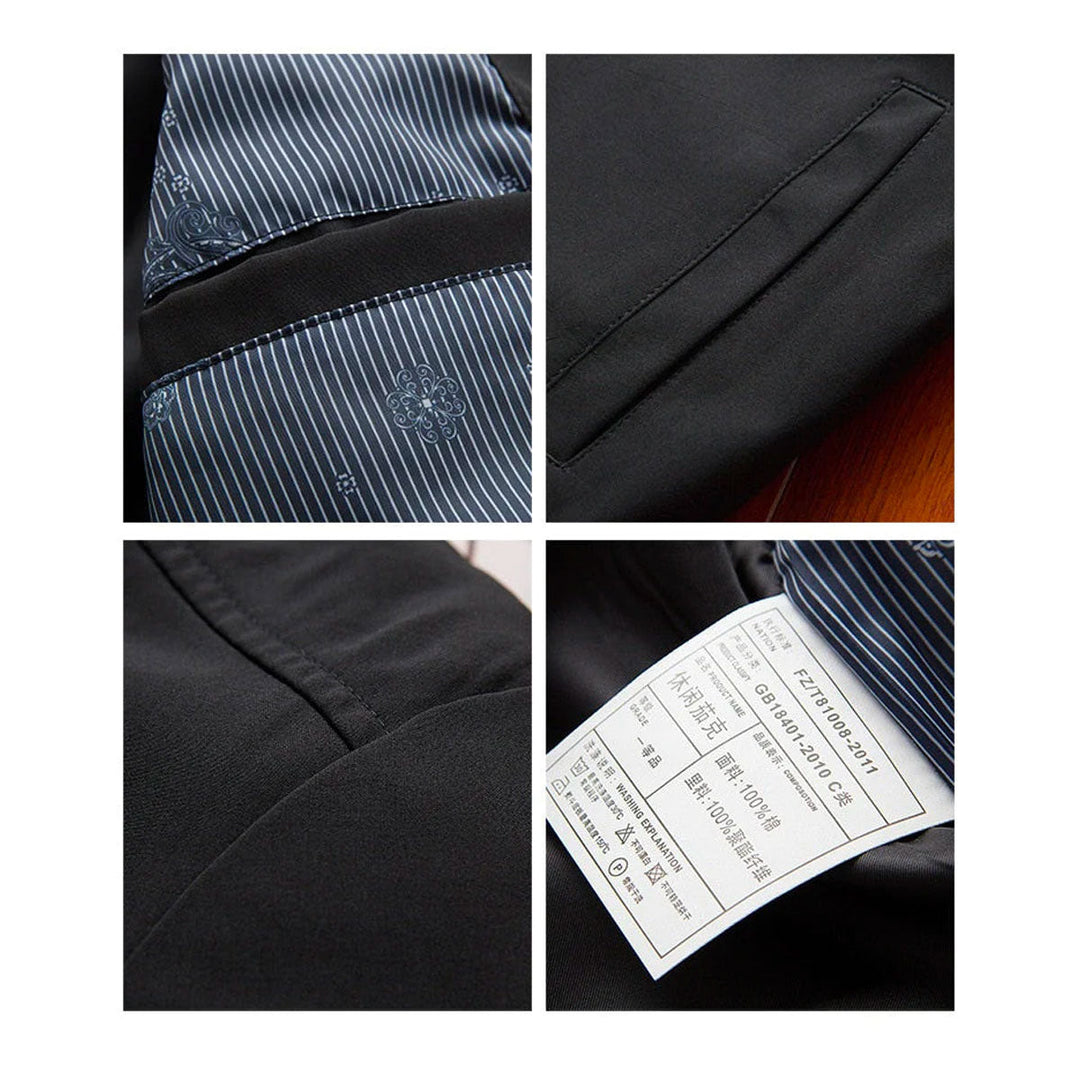 Light & trendy men's bomber jacket with zipper – Jaron-Black-M-Nora Luxe