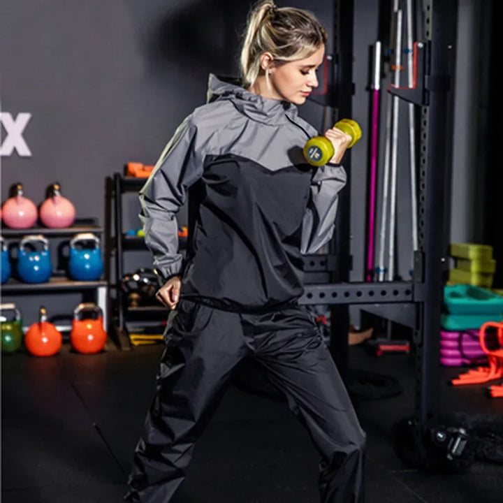 Light Unisex Training Set with Zipper & Hood – Remo-Ladies' Gray-S-Nora Luxe