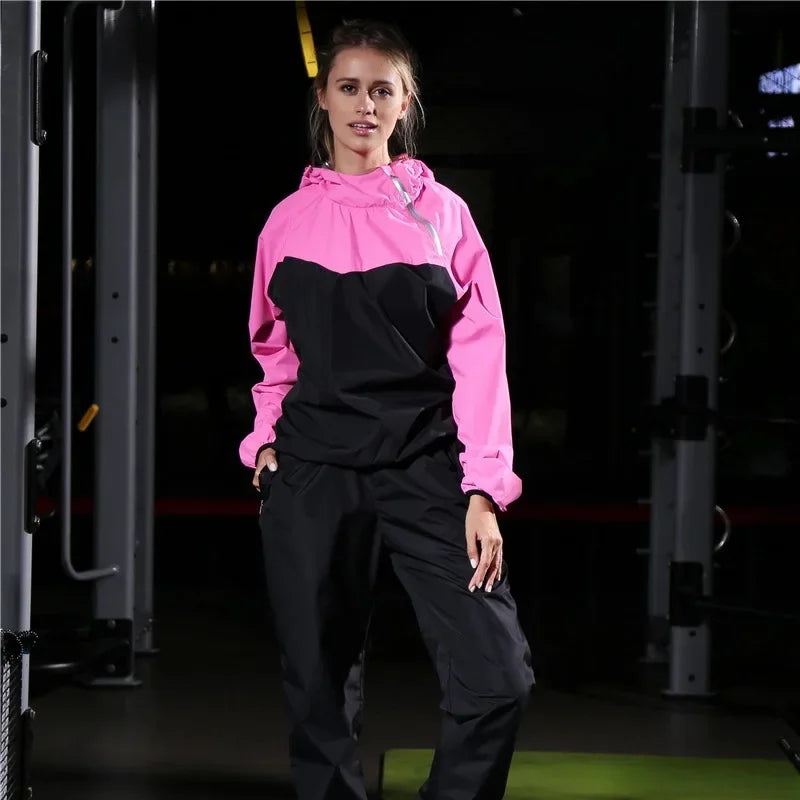 Light Unisex Training Set with Zipper & Hood – Remo-Ladies' Pink-S-Nora Luxe