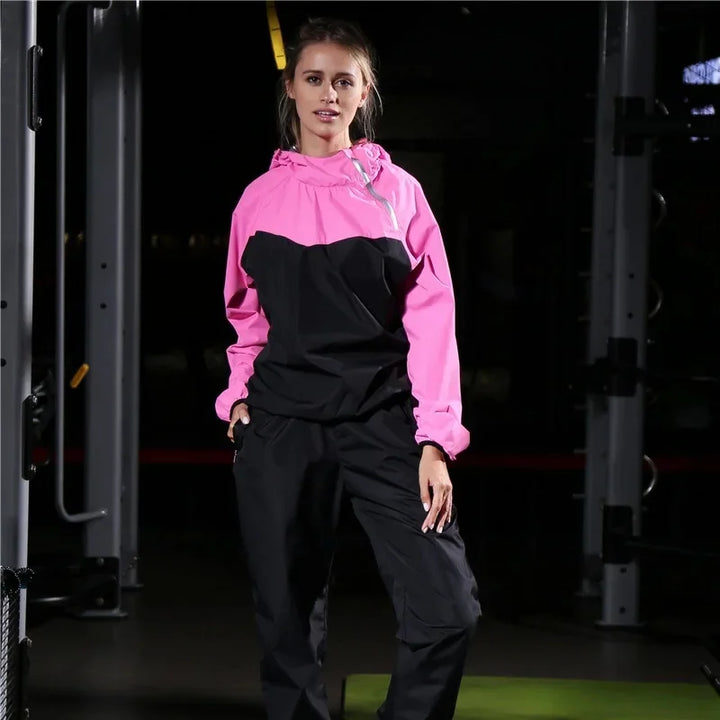 Light Unisex Training Set with Zipper & Hood – Remo-Ladies' Pink-S-Nora Luxe