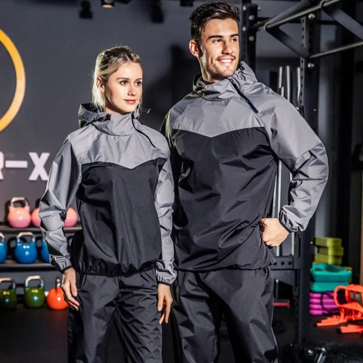 Light Unisex Training Set with Zipper & Hood – Remo-Men's Black-S-Nora Luxe