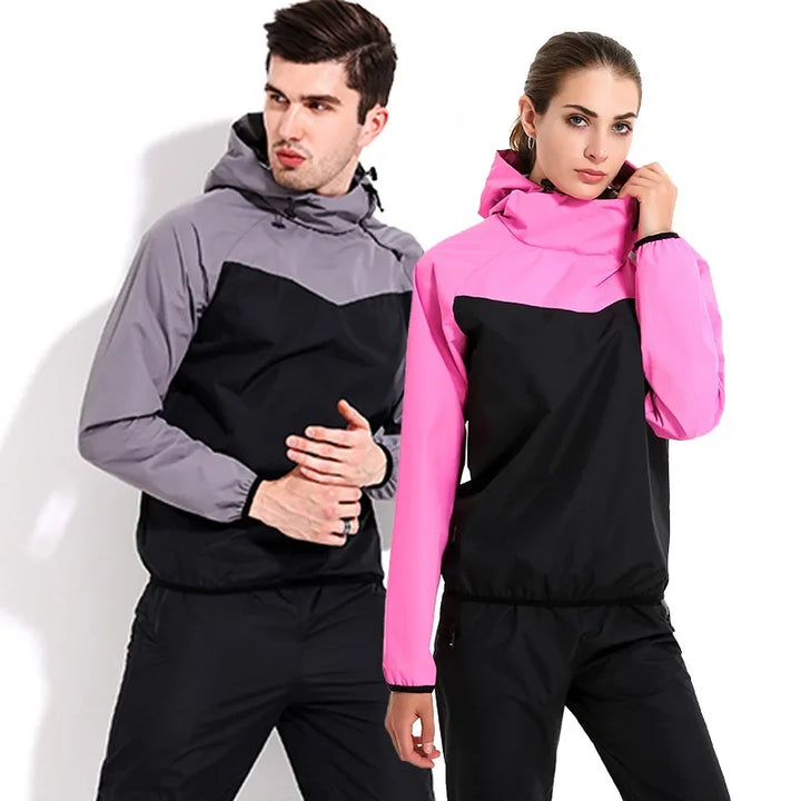 Light Unisex Training Set with Zipper & Hood – Remo-Men's Black-S-Nora Luxe