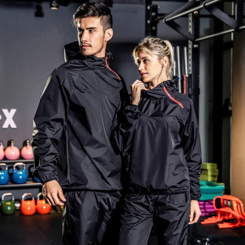 Light Unisex Training Set with Zipper & Hood – Remo-Men's Black-S-Nora Luxe
