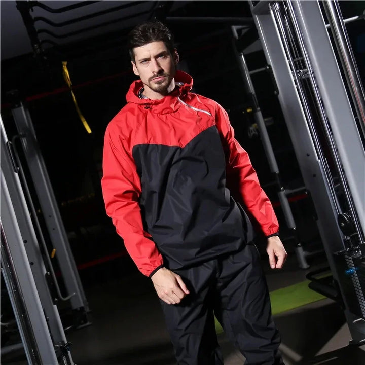 Light Unisex Training Set with Zipper & Hood – Remo-Men's Red-S-Nora Luxe