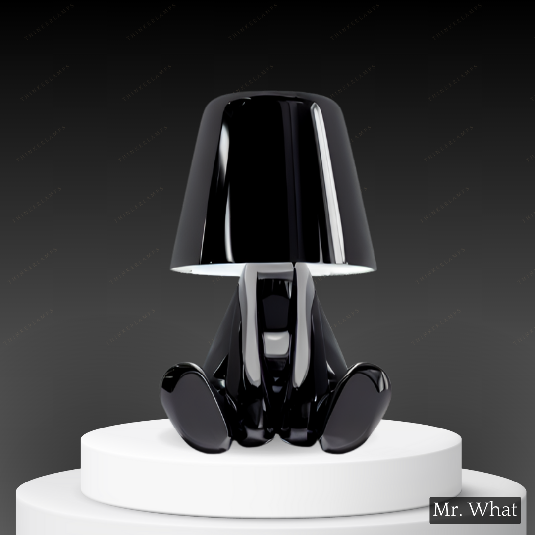 Lighting lamp for Thinkers - BrightMind-Black-Mr. What-Nora Luxe