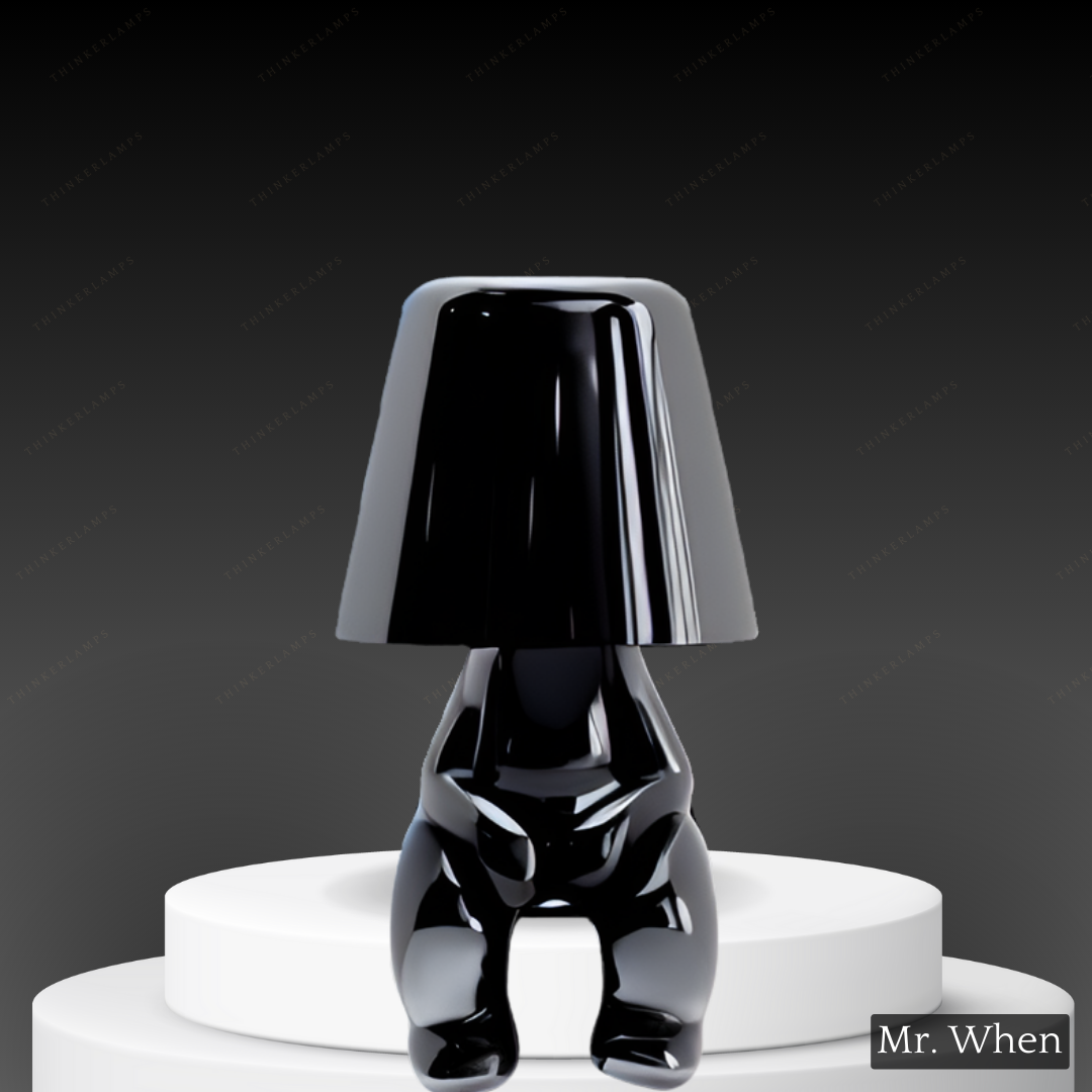 Lighting lamp for Thinkers - BrightMind-Black-Mr. When-Nora Luxe