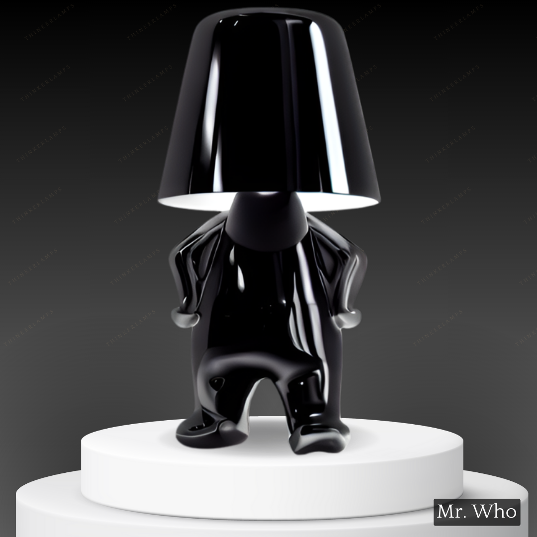 Lighting lamp for Thinkers - BrightMind-Black-Mr. Who-Nora Luxe