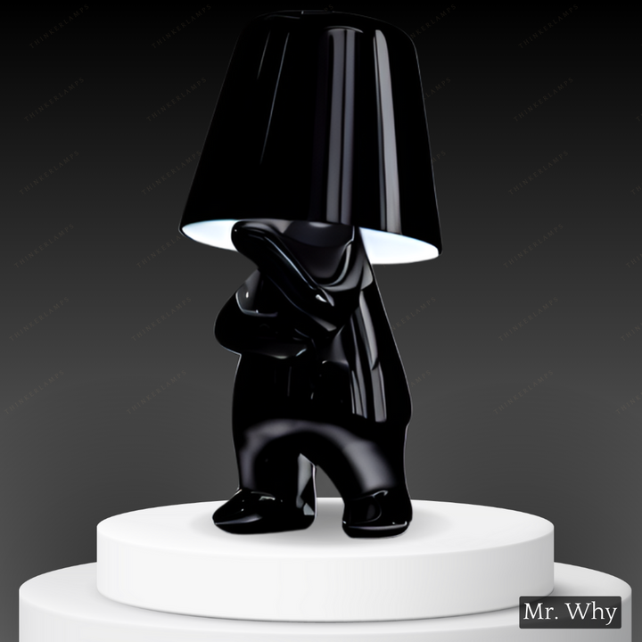 Lighting lamp for Thinkers - BrightMind-Black-Mr. Why-Nora Luxe