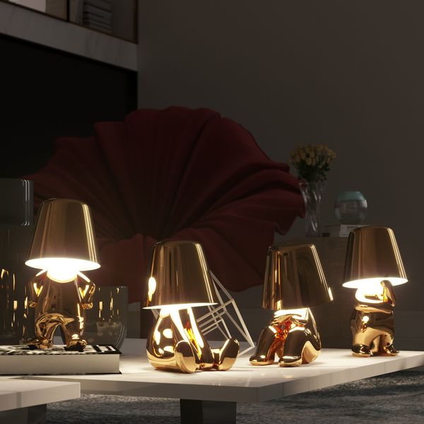 Lighting lamp for Thinkers - BrightMind-Gold-Mr. What-Nora Luxe
