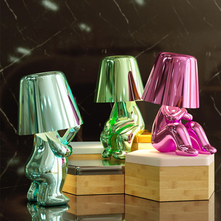Lighting lamp for Thinkers - BrightMind-Gold-Mr. What-Nora Luxe
