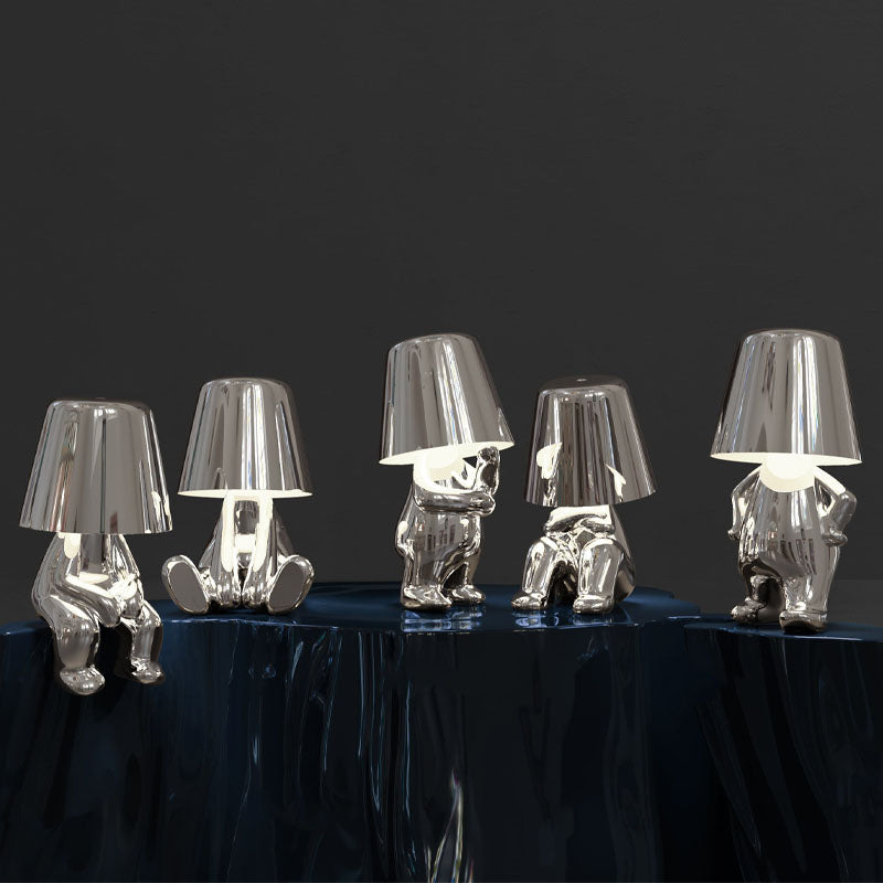 Lighting lamp for Thinkers - BrightMind-Gold-Mr. What-Nora Luxe