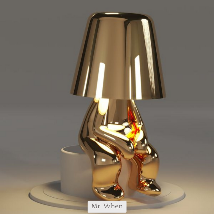 Lighting lamp for Thinkers - BrightMind-Gold-Mr. When-Nora Luxe