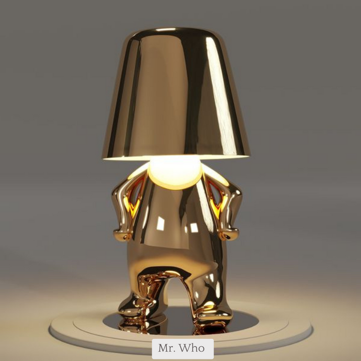 Lighting lamp for Thinkers - BrightMind-Gold-Mr. Who-Nora Luxe