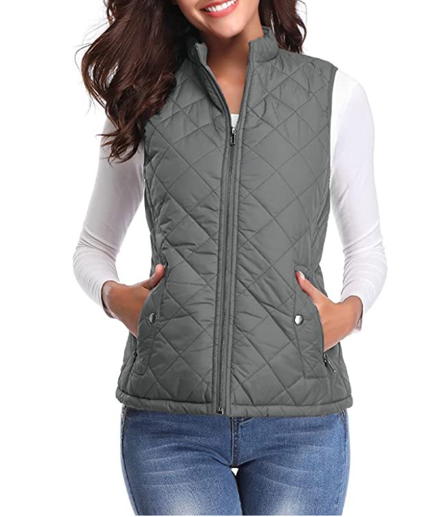 Lightly Padded Stylish Women's Bodywarmer - Lara-Gray-S-Nora Luxe