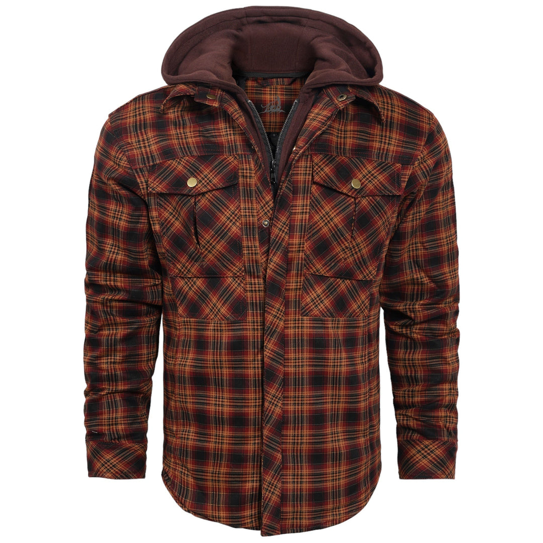 Lightweight Autumn Jacket for Men - Vertex-Dark Orange-S-Nora Luxe