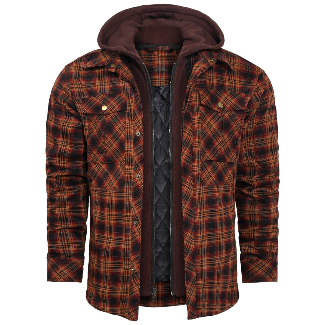 Lightweight Autumn Jacket for Men - Vertex-Dark Orange-S-Nora Luxe