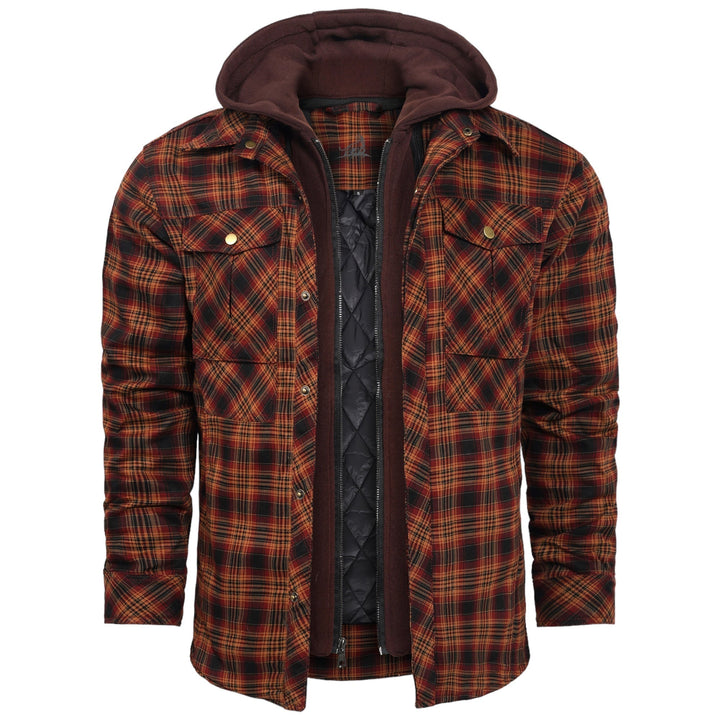 Lightweight Autumn Jacket for Men - Vertex-Dark Orange-S-Nora Luxe