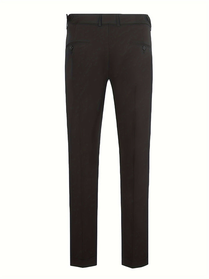 Lightweight Black Business Trousers for Men - Finn-S-Nora Luxe