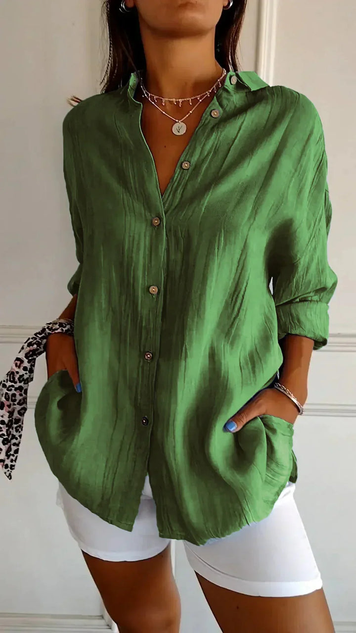 Lightweight Ladies Blouse - Elodie-Blue-S-The Livary