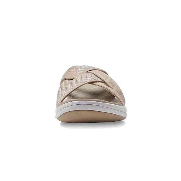 Lightweight Ladies' Slippers with Shock-Absorbing Footbed – Lina-Beige-3-State of Style