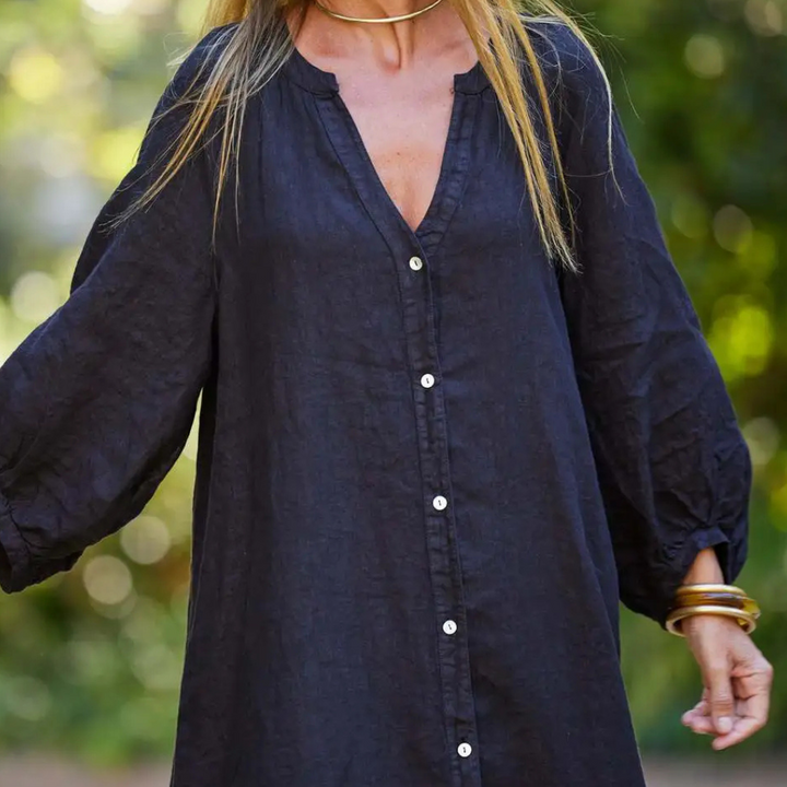 Lightweight Long Summer Dress - Naomi-White-2XS-Nora Luxe