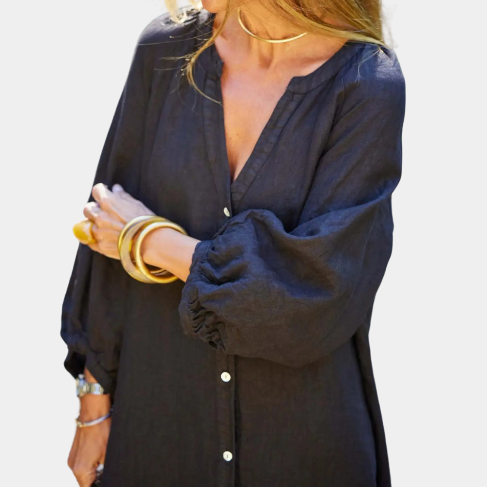 Lightweight Long Summer Dress - Naomi-White-2XS-Nora Luxe