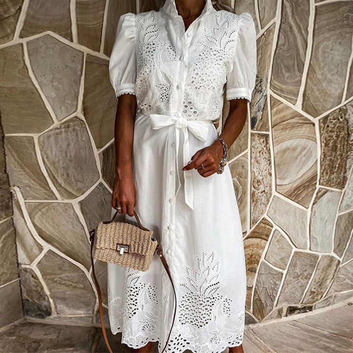 Lightweight Maxi Dress - Marielle-White-S-Nora Luxe