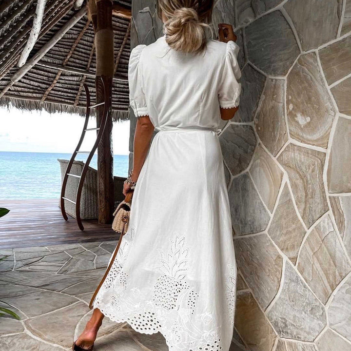 Lightweight Maxi Dress - Marielle-White-S-Nora Luxe