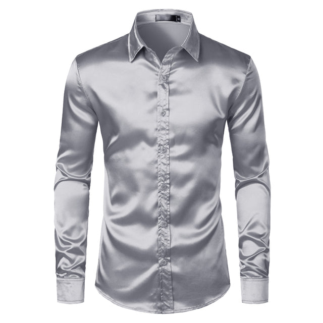 Lightweight Men's Shirt - Lucas-Silver-S-Nora Luxe