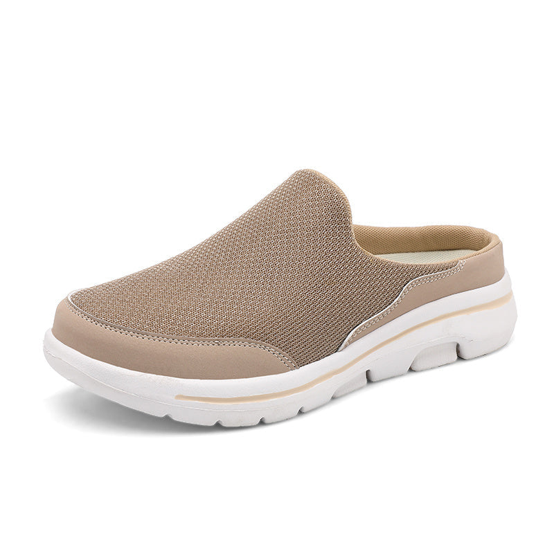 Lightweight Men's Slip-On Slippers with Comfortable Footbed - Lucas-Black-2.5-Nora Luxe