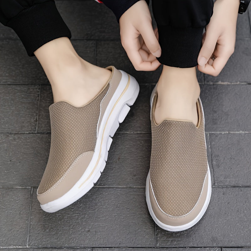 Lightweight Men's Slip-On Slippers with Comfortable Footbed - Lucas-Black-2.5-Nora Luxe