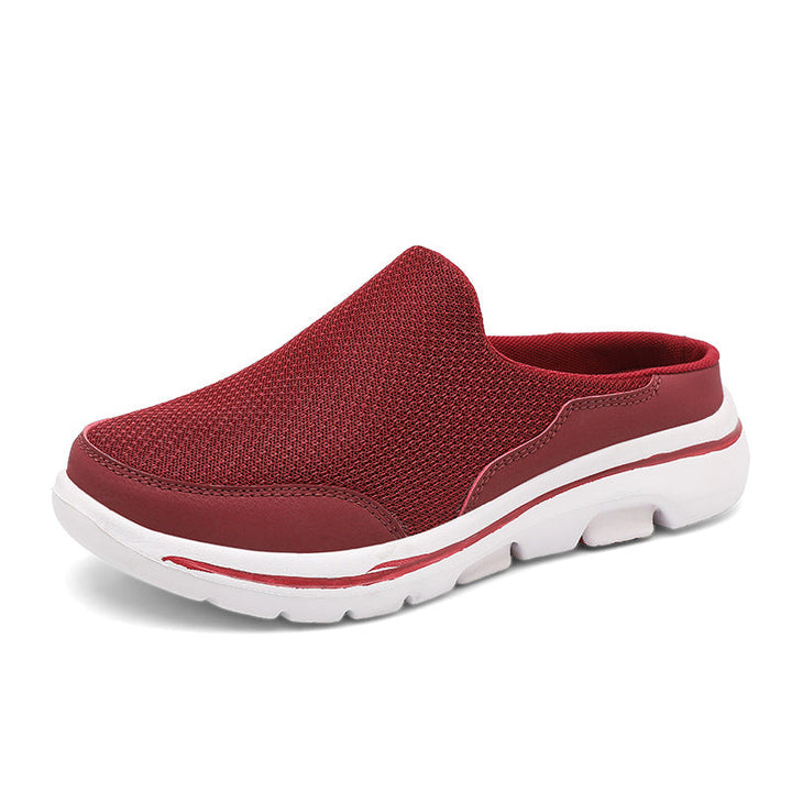 Lightweight Men's Slip-On Slippers with Comfortable Footbed - Lucas-Red-2.5-Nora Luxe