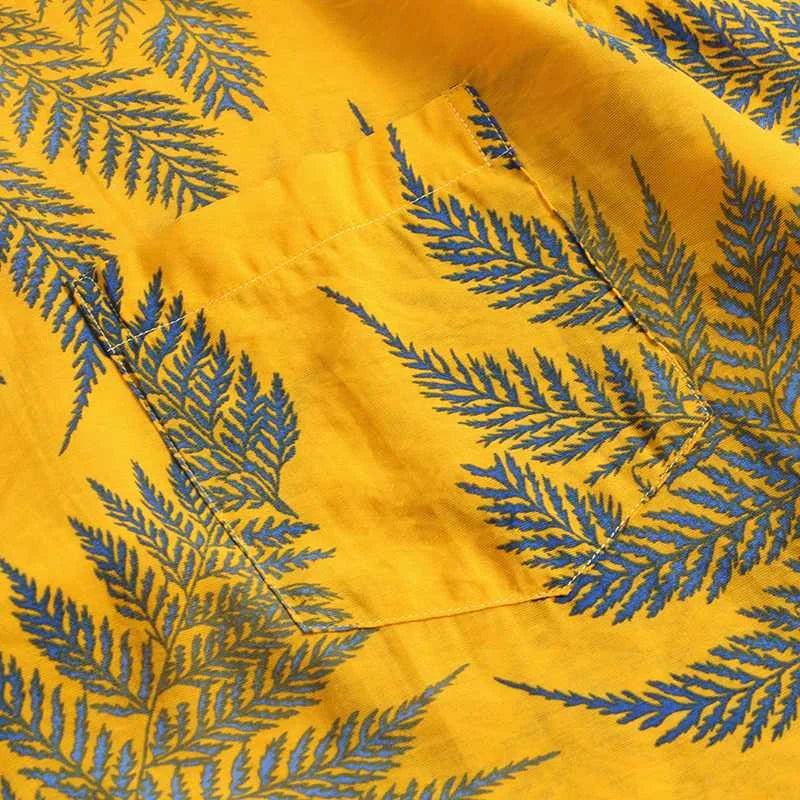 Lightweight Men's Summer Shirt with Modern Cut – Jaxon-Yellow-S-State of Style