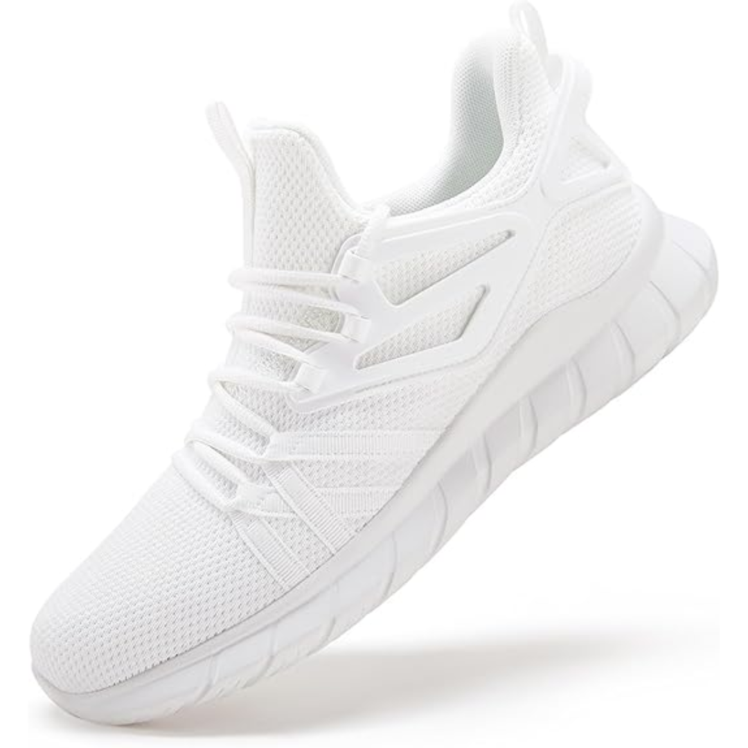 Lightweight Mesh Women's Hiking Sneakers - Georgia-White-3.0-Nora Luxe
