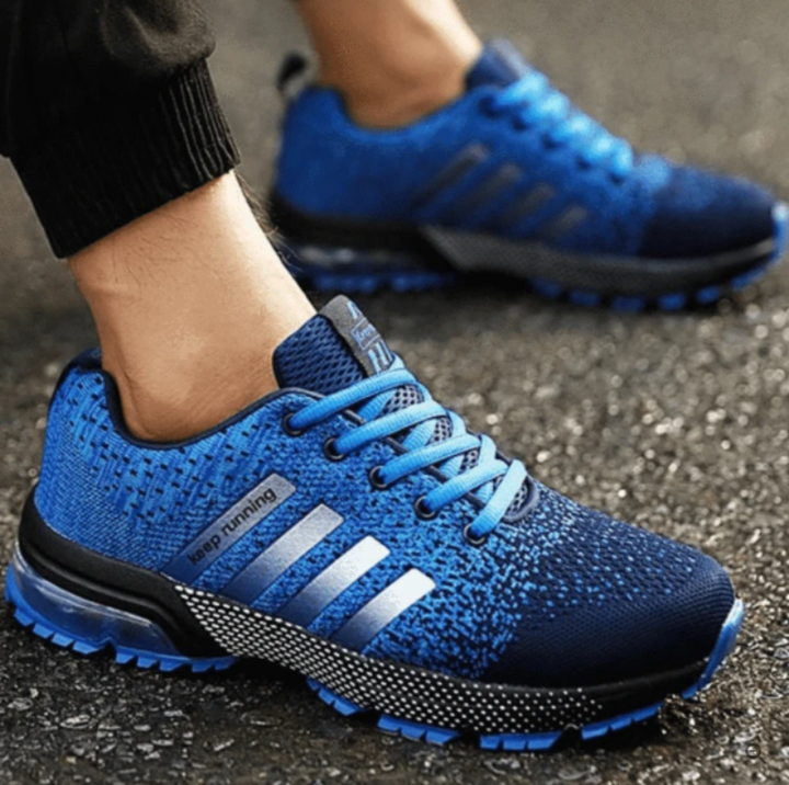 Lightweight Orthopaedic Sneakers - AeroFlex-Blue-3.5-Nora Luxe