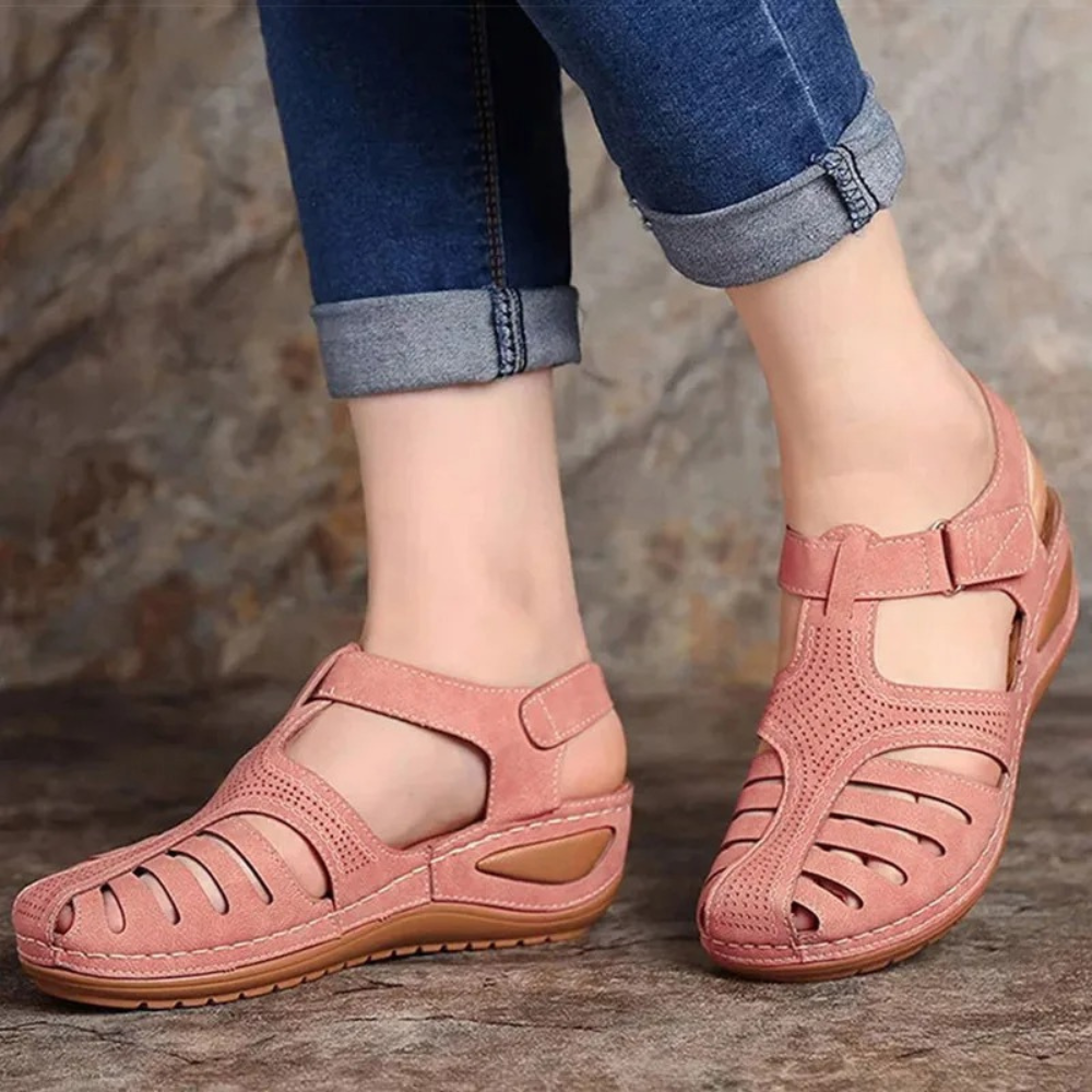 Lightweight Orthopedic Fly Knitted Shoes | Superior Comfort-5-Pink-Nora Luxe