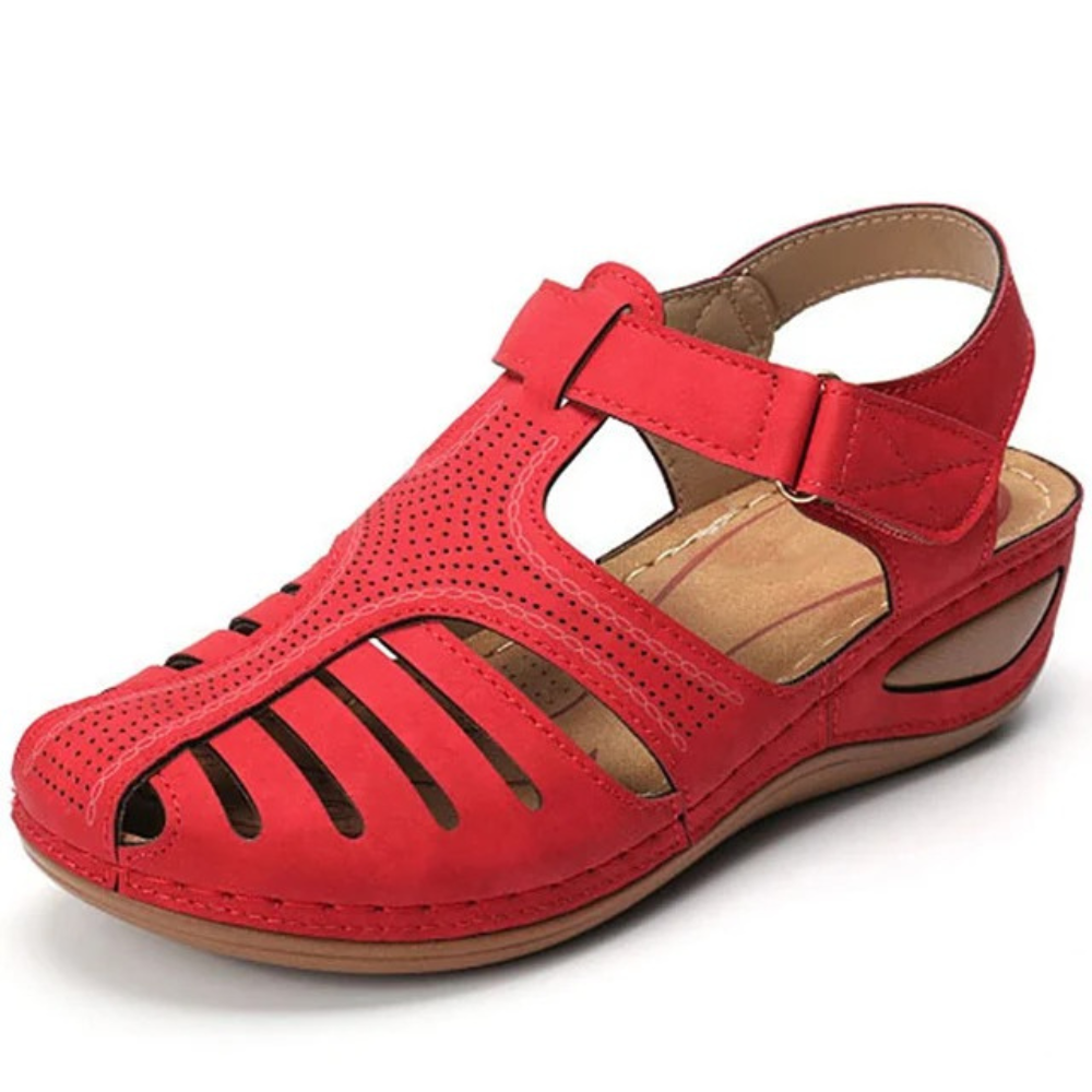Lightweight Orthopedic Fly Knitted Shoes | Superior Comfort-5-Red-Nora Luxe