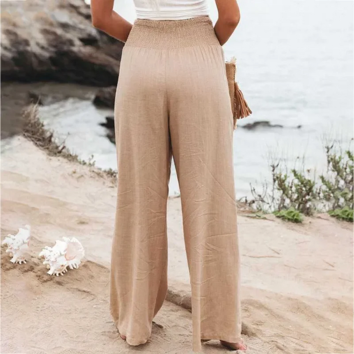 Lightweight Summer Trousers - Solana-black-S-Nora Luxe