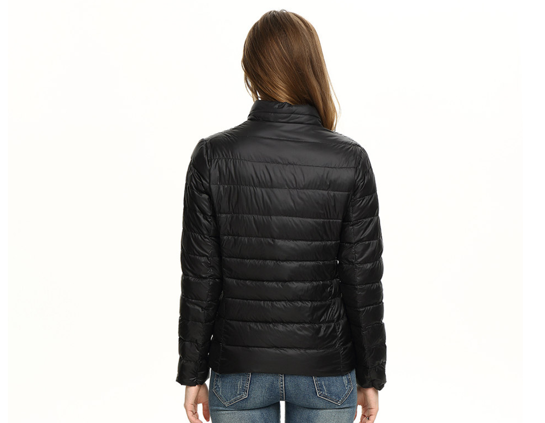 Lightweight Waterproof Down Jacket - Urban Shield-Beige-S-Nora Luxe