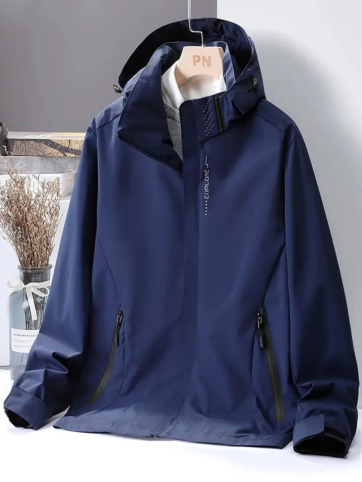 Lightweight Waterproof Jacket for Men - Finn-Black-XS-Nora Luxe