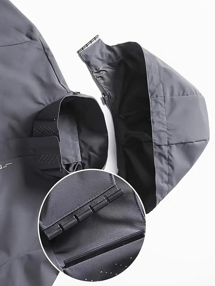 Lightweight Waterproof Jacket for Men - Finn-Black-XS-Nora Luxe