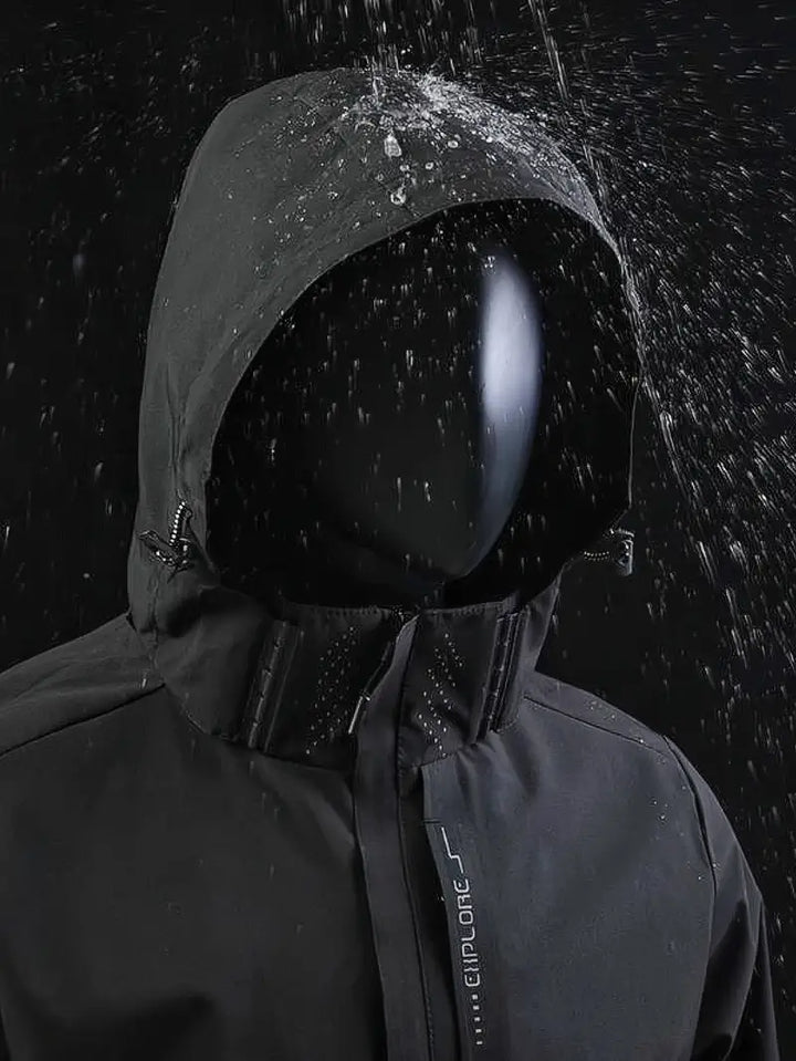Lightweight Waterproof Jacket for Men - Finn-Black-XS-Nora Luxe