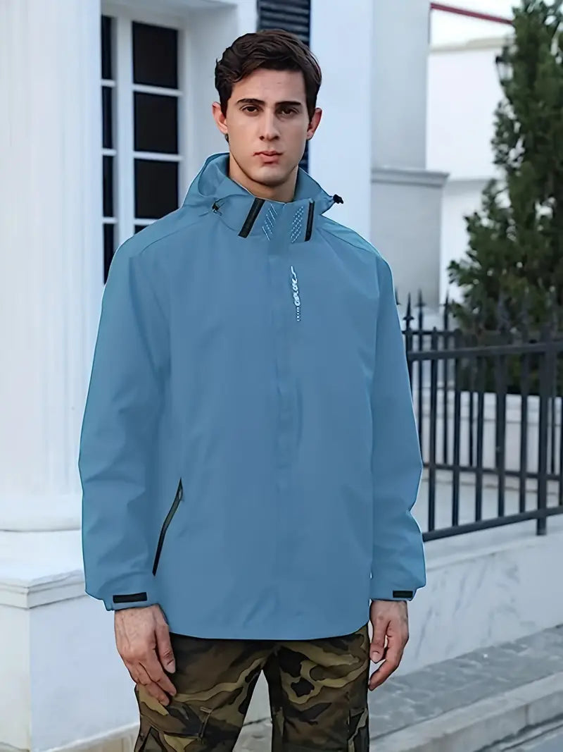 Lightweight Waterproof Jacket for Men - Finn-Black-XS-Nora Luxe