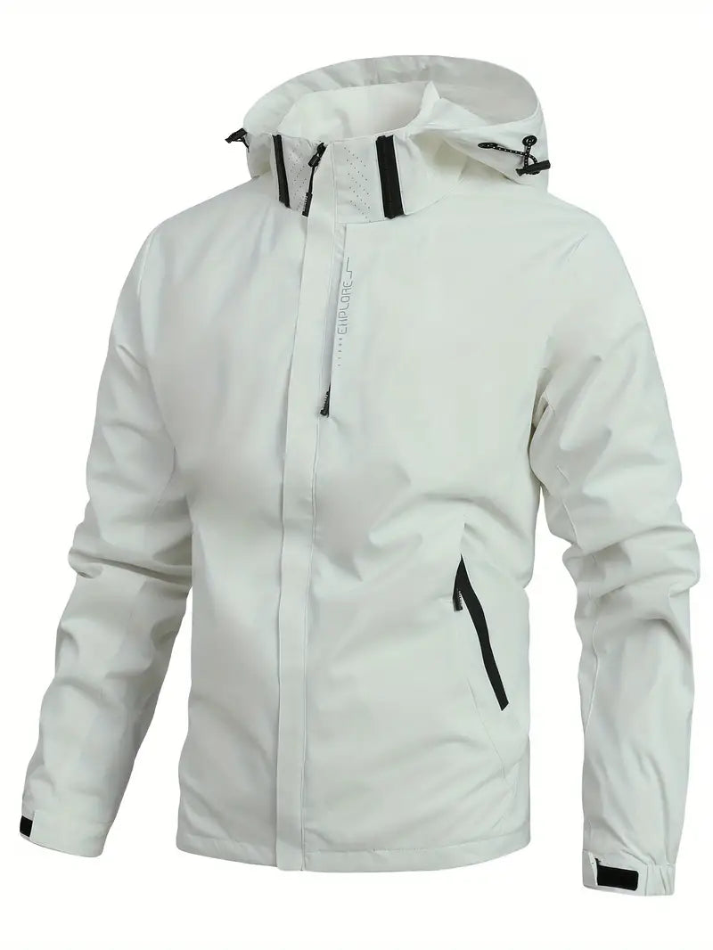 Lightweight Waterproof Jacket for Men - Finn-Ivory White-XS-Nora Luxe