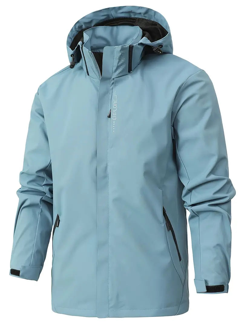 Lightweight Waterproof Jacket for Men - Finn-Light Blue-XS-Nora Luxe