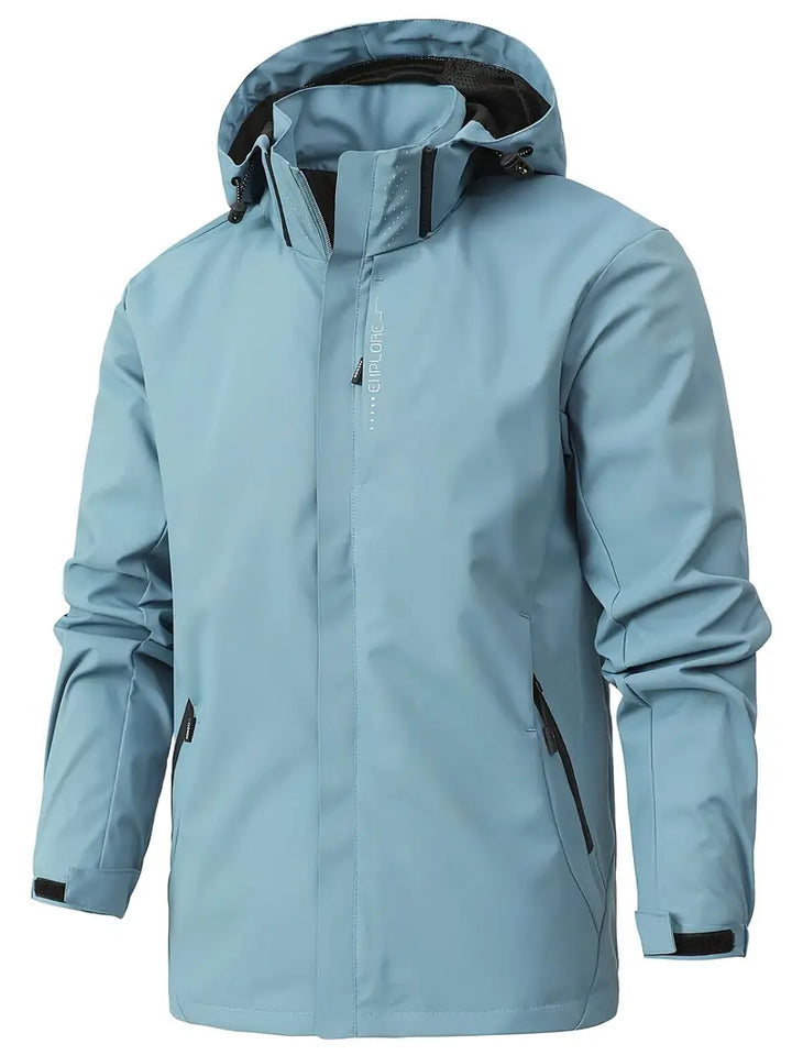 Lightweight Waterproof Jacket for Men - Finn-Light Blue-XS-Nora Luxe