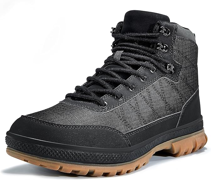 Lightweight Waterproof Men's Walking Shoes - Mark-Gray/Black-7.0-Nora Luxe
