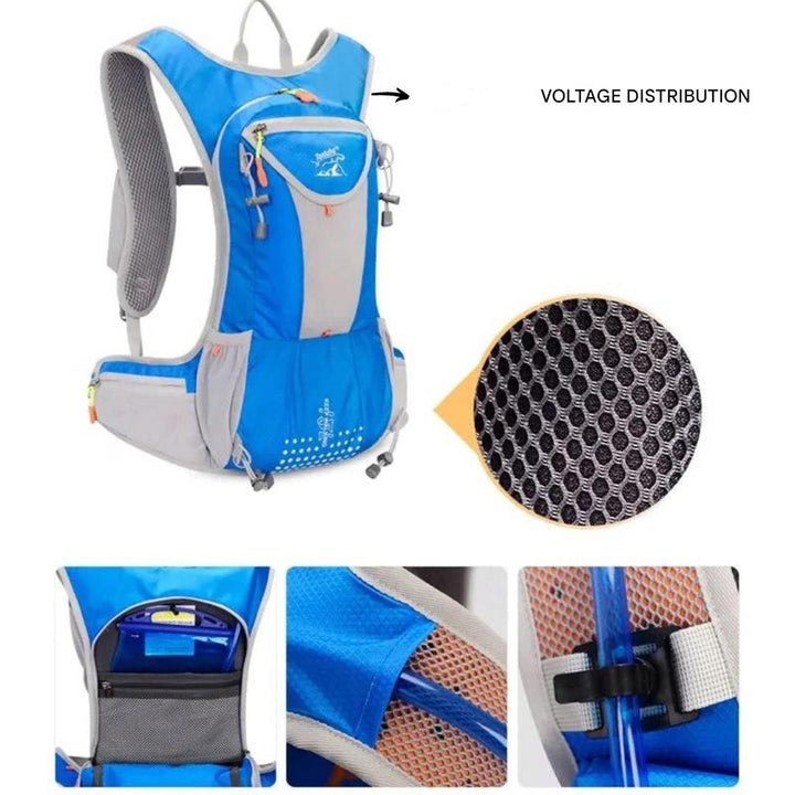 Lightweight, Waterproof & with Integrated Water Bladder - AquaPack-Blue-Nora Luxe