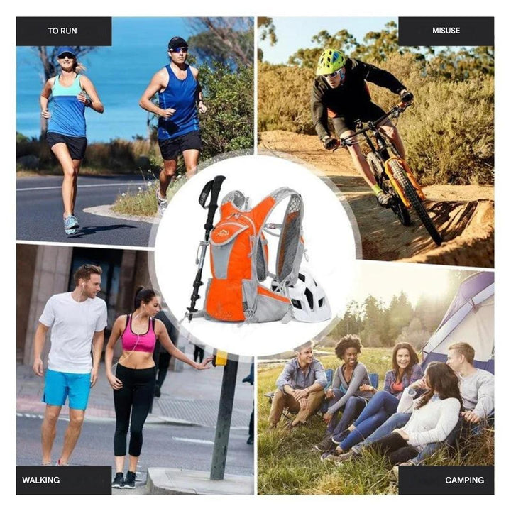 Lightweight, Waterproof & with Integrated Water Bladder - AquaPack-Blue-Nora Luxe
