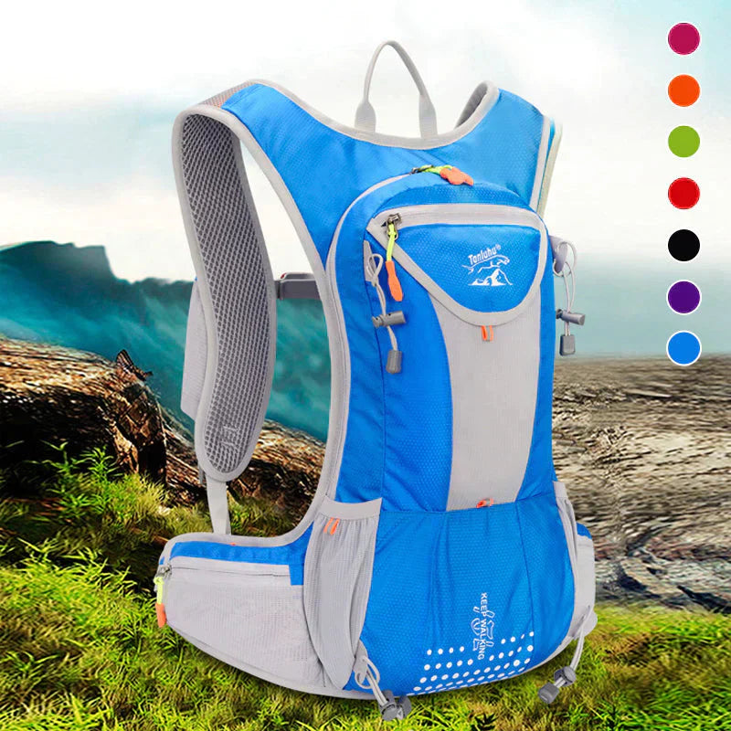 Lightweight, Waterproof & with Integrated Water Bladder - AquaPack-Blue-Nora Luxe